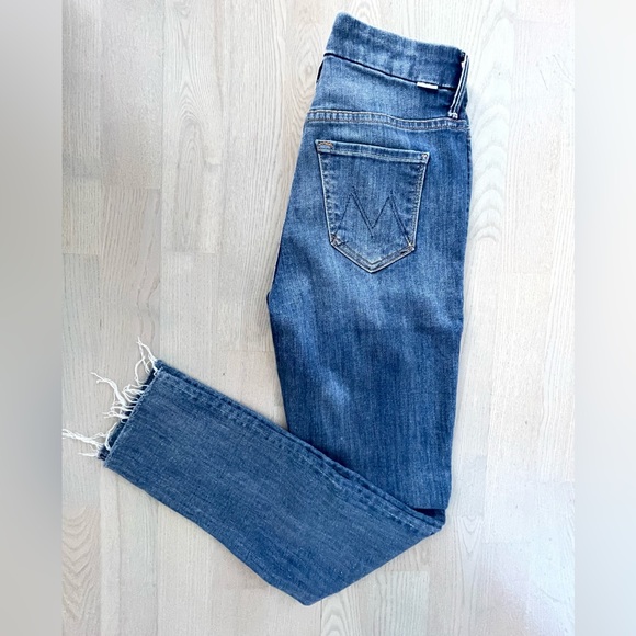 MOTHER High Waisted Looker Ankle Jeans - Picture 1 of 7